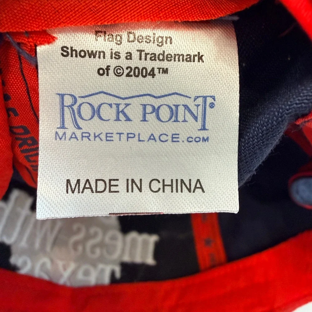 Rock Point 'Dont Mess With Texas' Baseball Cap Red White Blue Adjustable Hat